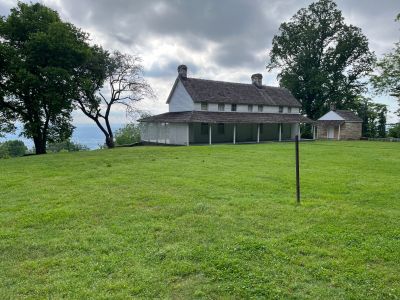 This past Thursday was 'one of those days'. The activation site was the Chickamauga Battlefield US-0716 using the Cravens House site on the front slope of Lookout Mountain. This site overlooks downtown Chattanooga and is a convenient spot to activate for many of the crew. The terrestrial weather started out cloudy and overcast but later cleared to a mostly sunny day.

John KB4QXI could not come because he had to wait at home for a package delivery. Ed KM6UTC stopped by but then had to leave to also go wait for a package to be delivered. Dave KQ4GLQ came and he and Allen KN4FKS worked setting up the N3FJP logging software on his new computer to work easily with POTA activations. Then Dave got a phone call from his boss and was off to Nashville for work. Danny AG4DW was traveling to grandkids graduation. Dan K2DTS was available for a short while so he set up his mag mount ham stick and gave it a go. Allen KN4FKS set up his vertical over near the old park ranger residence. 

The space weather went from bad to worse. Band conditions were dismal. Dan had one contact when he had to leave. Allen chased parks and called CQ on several bands and after 3 hours had 13 contacts. At that point you couldn't buy a contact. So I enjoyed the view for a bit, talked to several park visitors about ham radio and packed it up and went home. POTA even on a horrible day is still fun and I look at it this way, I didn't have to stress over working a chaotic pile up.
