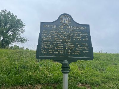 On Tuesday May 27 Danny AG4DW and Allen KN4FKS headed towards Cartersville to activate three parks they had never activated before. A day moving from multiple parks is called a "Rove".

The plan was to start at Etowah Indian Mounds State Historic Site US-3715. After an early drive they arrived at the park at 10 am and set up two stations. Allen set up his end fed sloper wire and made 20 contacts on 20 meters. 6 were Park to Park contacts. Danny had started on 40 meters and it was not producing contacts. He made a few FT8 Contacts then moved to 20 meters when Allen was clear. He had 14 contacts with 9 SSB and 5 FT8 contacts.  It was a new experience to set up, make a few contacts then take everything down and prepare to move to the next park. It just didn't feel right. But that was the plan. 

Next was Allatoona Pass Battlefield State Historic Site US-7471. This Civil War site is a very small site with a small parking lot next to a busy road, and very noisy powerlines. We set Danny's vertical up on top of the adjacent berm with Lake Allatoona on the other side. Using Danny's rig we worked through the noise, shared the radio and Allen made 17 contacts, with 7 P2P contacts on 20 meters. Danny made 14 contacts on SSB. Handing the microphone back and forth saying 'standby for a second operator' was another new experience and again it just didn't feel right. But it worked and we both got an activation. At this site we had a lot of interaction with people walking by. We would take a moment to explain what we were doing "It's not CB" Many had a relative or friend who was into Ham radio. The 'Parks ON The Air' concept was interesting and exciting to all of them. We packed up the gear, then spent a few minutes walking past the monuments and interpretive signage to explore the battlefield site.

Then it was on to Red Top Mountain State Park US-2194. We used the large empty parking lot at group shelter 2 as our base. After a quick lunch we used Danny's radio and Allen's end fed wire antenna. to set up on 20 meters. Again sharing the radio Allen made 12 contacts with 11 P2P. and Danny made a quick 10 contacts. We could hear the static crashes on the radio and the sky was getting darker. A few drops fell so Danny deployed his "sun shade' umbrella to cover the tail gate where we had the rig set up. About the time we both had the 10 contacts required for a successful activation the rain was beginning to fall. As we quickly began to take everything down it began to rain harder, About the time we jumped in the truck it began to pour.

The drive up the interstate from Cartersville to Resaca was exciting to say the least. The rain was hard and at one place the fast lane was not draining and had about a foot of standing water. This was causing cars to spin out into the median, bang into each other and drown out their engines Several state troopers were on the shoulder working fender benders. Somehow Danny was able to safely get us through the mayhem and on up the road. 

It was a fun day, very different and challenging at times. We each added three new parks to our list of sites we have activated. Maybe one day we'll both qualify for some obscure POTA certificate :-)

