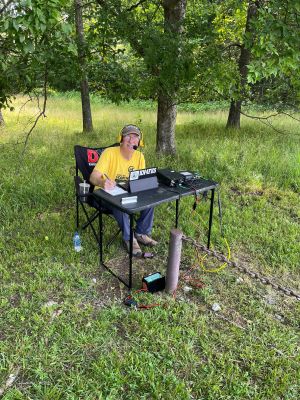 It's been a busy week. This Thursday June 12 we gathered at Chickamauga Battlefield US-0716 over on the west side of the park at the 'recreation field' parking lot.

Danny AG4DW set up on the west end at the picnic tables. Jody W4LWC assisted him with logging duties. Danny made 91 total contacts. 74 SSB contacts and 7 FT8 contacts on 20 meters, then went to 15 meters FT8 and made 10 more including one DX to Spain. Allen KN4FKS set up on the east end of the parking lot under the shade trees. He had 29 SSB contacts, 26 on 40 meters and 3 on 20 meters with a total of 9 Park to Park contacts. Max N4NWD completed his first activation the hard way. He used his ICOM-705 QRP rig and was using 5 watts. He made 1 SSB contact on 40 meters and 9 on 20 meters for a successful POTA activation. Welcome to the 'dark side' Max. POTA has now claimed a new believer.  John KB4QXI set up around the corner at the Wilder tower parking lot to avoid the heavy RF with us. He ran SSB on 20 meters for ?? contacts. We even got a Park to Park with him.

Dan K2DTS came by and we fixed his 'leak' He moved over across the park to activate for a bit before leaving to have lunch with his wife.  He had ?? contacts on the day. Ed KM6UTC set up on the Battlefield as well but he was at the Cravens House site. He had 70 total FT8 contacts 6 DX contacts to the East. The the magic band opened up and he had 4 contacts on 6 meters. 

Three of us were able to make a special POTA Park to Park contact today. Dom NC4XL was activating and passed the 200,000 POTA contacts milestone. He started this personal quest in April of 2021 and in 836 activations is now passing the 200K contact mark. An amazing ride and an amazing old man. You can see his YouTube video here. https://www.youtube.com/watch?v=ZurxQY6oQvs  (just for contrast I started POTA a year before Dom and I have 247 activations with 12,471 contacts) 

Earlier in the week several folks were POTA active as well. Allen KN4FKS activated Cloudland Canyon SP US-2169 from the Ascalon Trail Head site on Saturday June 7. He made 50 SSB contacts with 26 Park to Park contacts. John KB4QXI was a bit further afield over near Helen GA where he activated Hartman Farm State Historic Park US-3718 on Friday June 6  and made 24 SSB contacts with 8 P2P contacts. Then on Saturday he activated Unicoi SP US-2204 with 11 SSB contacts with 6 P2P contacts. 
