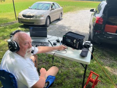 It's been a busy week. This Thursday June 12 we gathered at Chickamauga Battlefield US-0716 over on the west side of the park at the 'recreation field' parking lot.

Danny AG4DW set up on the west end at the picnic tables. Jody W4LWC assisted him with logging duties. Danny made 91 total contacts. 74 SSB contacts and 7 FT8 contacts on 20 meters, then went to 15 meters FT8 and made 10 more including one DX to Spain. Allen KN4FKS set up on the east end of the parking lot under the shade trees. He had 29 SSB contacts, 26 on 40 meters and 3 on 20 meters with a total of 9 Park to Park contacts. Max N4NWD completed his first activation the hard way. He used his ICOM-705 QRP rig and was using 5 watts. He made 1 SSB contact on 40 meters and 9 on 20 meters for a successful POTA activation. Welcome to the 'dark side' Max. POTA has now claimed a new believer.  John KB4QXI set up around the corner at the Wilder tower parking lot to avoid the heavy RF with us. He ran SSB on 20 meters for ?? contacts. We even got a Park to Park with him.

Dan K2DTS came by and we fixed his 'leak' He moved over across the park to activate for a bit before leaving to have lunch with his wife.  He had ?? contacts on the day. Ed KM6UTC set up on the Battlefield as well but he was at the Cravens House site. He had 70 total FT8 contacts 6 DX contacts to the East. The the magic band opened up and he had 4 contacts on 6 meters. 

Three of us were able to make a special POTA Park to Park contact today. Dom NC4XL was activating and passed the 200,000 POTA contacts milestone. He started this personal quest in April of 2021 and in 836 activations is now passing the 200K contact mark. An amazing ride and an amazing old man. You can see his YouTube video here. https://www.youtube.com/watch?v=ZurxQY6oQvs  (just for contrast I started POTA a year before Dom and I have 247 activations with 12,471 contacts) 

Earlier in the week several folks were POTA active as well. Allen KN4FKS activated Cloudland Canyon SP US-2169 from the Ascalon Trail Head site on Saturday June 7. He made 50 SSB contacts with 26 Park to Park contacts. John KB4QXI was a bit further afield over near Helen GA where he activated Hartman Farm State Historic Park US-3718 on Friday June 6  and made 24 SSB contacts with 8 P2P contacts. Then on Saturday he activated Unicoi SP US-2204 with 11 SSB contacts with 6 P2P contacts. 

