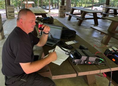 We gathered this past Thursday at Red Clay State Park US-2970 for an activation day. It was a pleasant day weather wise with lots of shade and a nice breeze.

Danny AG4DW set up his POTA Performer vertical antenna for Jody W4LWC to use. A Rambler Radio Club graduate Emma Gillenwater who lives near the park now joined us. They made 72 contacts on 20 meters SSB with 4 DX to Canada and 1 to the Netherlands. It was great to see Emma once more.

Allen KN4FKS set up his 17 meter folded dipole and made 17 contacts on 17 meters SSB with 1 P2P and DX to Canada, France, England, and 2 Italians. Dave KQ4GLQ set up in the picnic shed and worked 40 meters SSB. I don't have his totals, but he had a good day. Dan K2DTS stopped by and without band pass filters could not get but 1 contact on 15 meters. However he moved away from us and ended up with 15 contacts on 20 meters. He was amazed that he actually heard stations in Bulgaria and Vietnam. They were strong but he was unable to break the pile up. Cool nonetheless.

John KB4QXI arriving fashionably late managed 11 contacts with 3 P2P after moving to another parking lot on the park to escape all the RF.

Red Clay State Park is a small historic park. It was the capital of the Cherokee nation for many years. So for POTA it is also a Trail of Tears US-3791 location. 

Fun day on the bands, we also were able to introduce ham radio to several park visitors. 
