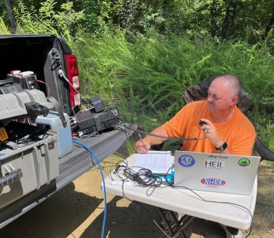 This Thursday August 7 we activated Crockford Pigeon Mountain WMA US-3742 from the Estelle Mine Road site.

Allen KN4FKS put up his 25 ft. vertical with 8 radials and made 36 SSB contacts with 26 P2P on 20 and 17 meters with 2 contacts on 40.

Dave KQ4GLQ made 26 SSB contacts with 6 P2P on 20 meters using his 17 ft. vertical with 3 radials. His activation was cut short by a call to work, Bummer how that happens.

John KB4QXI after having tire issues made 10 SSB contacts with 3 P2P on 20 meters with his roof mounted HamStick.

Dan K2DTS elected to stay closer to home and activated the Battlefield US-0716 where he made 15 contacts using his vehicle mounted stick antenna.

Danny AG4DW was enjoying the world's longest yard sale with his wife so he did not attend. 

Earlier in the week there were some KILOs to be finished. On Tuesday Danny AG4DW activated the Battlefield US-0716 with 84 contacts on 20 and 40 meters. 51 were SSB and 33 FT8 with 4 DX two Canadians one to Spain and one to the Dominican Republic. He made and passed his TWO KILO mark for this park. When you get close to the goals POTA has such as the KILO award it gnaws at you till you get it done, especially if you are very close. Allen KN4FKS was 9 contacts shy of a triple KILO on Pigeon Mtn. US-3742. So on Saturday he set up on Blue Hole road and made a quick 20 contacts finishing the KILO quest. POTA will capture you so use caution!
