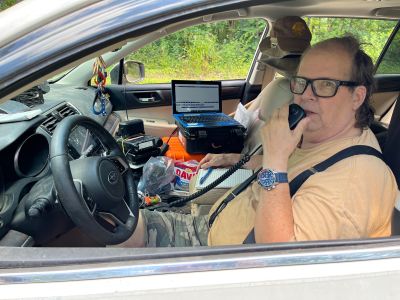 This Thursday August 7 we activated Crockford Pigeon Mountain WMA US-3742 from the Estelle Mine Road site.

Allen KN4FKS put up his 25 ft. vertical with 8 radials and made 36 SSB contacts with 26 P2P on 20 and 17 meters with 2 contacts on 40.

Dave KQ4GLQ made 26 SSB contacts with 6 P2P on 20 meters using his 17 ft. vertical with 3 radials. His activation was cut short by a call to work, Bummer how that happens.

John KB4QXI after having tire issues made 10 SSB contacts with 3 P2P on 20 meters with his roof mounted HamStick.

Dan K2DTS elected to stay closer to home and activated the Battlefield US-0716 where he made 15 contacts using his vehicle mounted stick antenna.

Danny AG4DW was enjoying the world's longest yard sale with his wife so he did not attend. 

Earlier in the week there were some KILOs to be finished. On Tuesday Danny AG4DW activated the Battlefield US-0716 with 84 contacts on 20 and 40 meters. 51 were SSB and 33 FT8 with 4 DX two Canadians one to Spain and one to the Dominican Republic. He made and passed his TWO KILO mark for this park. When you get close to the goals POTA has such as the KILO award it gnaws at you till you get it done, especially if you are very close. Allen KN4FKS was 9 contacts shy of a triple KILO on Pigeon Mtn. US-3742. So on Saturday he set up on Blue Hole road and made a quick 20 contacts finishing the KILO quest. POTA will capture you so use caution!
