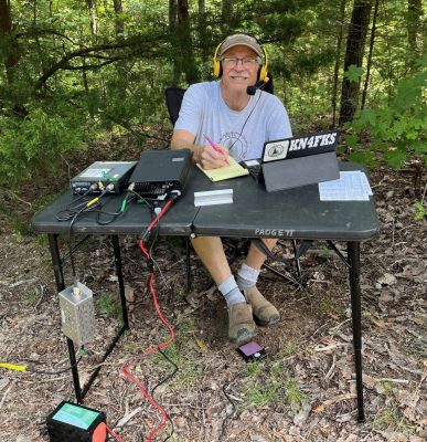 This Thursday August 7 we activated Crockford Pigeon Mountain WMA US-3742 from the Estelle Mine Road site.

Allen KN4FKS put up his 25 ft. vertical with 8 radials and made 36 SSB contacts with 26 P2P on 20 and 17 meters with 2 contacts on 40.

Dave KQ4GLQ made 26 SSB contacts with 6 P2P on 20 meters using his 17 ft. vertical with 3 radials. His activation was cut short by a call to work, Bummer how that happens.

John KB4QXI after having tire issues made 10 SSB contacts with 3 P2P on 20 meters with his roof mounted HamStick.

Dan K2DTS elected to stay closer to home and activated the Battlefield US-0716 where he made 15 contacts using his vehicle mounted stick antenna.

Danny AG4DW was enjoying the world's longest yard sale with his wife so he did not attend. 

Earlier in the week there were some KILOs to be finished. On Tuesday Danny AG4DW activated the Battlefield US-0716 with 84 contacts on 20 and 40 meters. 51 were SSB and 33 FT8 with 4 DX two Canadians one to Spain and one to the Dominican Republic. He made and passed his TWO KILO mark for this park. When you get close to the goals POTA has such as the KILO award it gnaws at you till you get it done, especially if you are very close. Allen KN4FKS was 9 contacts shy of a triple KILO on Pigeon Mtn. US-3742. So on Saturday he set up on Blue Hole road and made a quick 20 contacts finishing the KILO quest. POTA will capture you so use caution!
