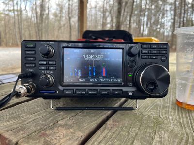This Friday March 6 we activated Cloudland Canyon State Park US-2169 from the Ascalon Trailhead.

Danny AG4DW set up his 'POTA Performer vertical and made a total of 121 contacts. 83 were SSB on 40-15-20 meters. He then made 38 FT8 contacts on 15 meters. DX was hopping as there is a DX contest this weekend. He made contacts in Bermuda, Brazil, Canada (4) Canary Islands, England, Germany (2) France (2) Spain (2) Switzerland, Venezuela.

Allen KN4FKS set up his end fed half wave wire antenna rigged as a sloper. He made 108 SSB contacts, 39 were Park to Park contacts. 100 on 20 meters, 8 on 10 meters. Ten was open long and he made DX contacts to Hawaii, Spain, Brazil, Canada and Puerto Rico. 

John KB4QXI came late and set up his ham stick and made one P2P contact and his 891 radio had a crazy menu fit and refused to work any further. Tony WA4TW knows the fix and will assist John in solving the issue. 

On Thursday Dan K2DTS activated the Chickamauga Battlefield US-0716 on 20 meters and made 74 contacts in quick order, 21 were hunted P2P contacts then 42 set and call 'CQ POTA' he then capped it off with 11 FT8 contacts. 

On Tuesday Allen KN4FKS ran over to Pigeon Mountain US-3742 and made a quick 140 SSB contacts in two hours on 20 meters using the 25 ft. vertical and the Faraday cloth radials. He had 20 Park to Park contacts and the only DX was two contacts in Canada. This days effort sent Allen's total number of POTA activation contacts to over 15,000. Time flies when you are having fun. 
