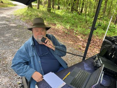 On Thursday April 30 we activated the Otting Wildlife Management Area US-7913 which is way south on top of Lookout Mountain almost in Alabama. The terrestrial weather was a bit chilly especially early and the space weather had a 'small craft warning' in effect. The bands were "wonky" to say the least. We had 3 operators, two ham visitors and two interested hikers visiting the area.

Allen KN4FKS set up his end fed wire sloper hooked to the 100 watt Icom 7300. Working SSB on 20 meters he made 44 contacts with 13 Park to Park contacts with 3 DX contacts to Canada. John KB4QXI actually got there on time and set up his mag mount Hamstick on 40 meters to his 100 watt Yaesu Ft-891. He made 14 contacts with 4 P2P contacts and no DX. 

I'll let Danny AG4DW describe his activations this week:

Otting WMA - 46 total contacts. 10 SSB and 36 FT8. Started out on 40 meters and got a quick 10 SSB contacts before the bottom fell out. Switched to FT8 and got another 10. Moved to 15 meters and got nothing on SSB but did get a lot of DX activity on FT8, another 18 contacts. Finally tried 17 meters and got another 8 FT8 contacts before calling it quits! 10 DX contacts included Brazil, Canada (3), Cuba, Czech Republic, Denmark, France, Netherlands and Spain. Only 2 park-to-park contacts today.

Earlier in the week, Monday, I activated Cloudland Canyon State Park (US-2169) as it was time to renew my annual Senior ParkPass! I set up at the picnic shelter at the top of the hill, at the Disc Golf Course, and made a total of 82 contacts, 17 SSB and 65 FT8 on 20 meters.The bands were tough and it took several hours to get those! 8 DX included Canada (6), Spain and Cuba. 14 of the total contacts were park-to-park.

On Wednesday I was restless and decided to activate Chickamauga and Chattanooga National Battlefield (US-0716) from the recreation field on Glen Kelly road behind Wilder Tower. The bands were still not very cooperative but I did manage a total of 89 contacts: 56 SSB and 33 FT8, all on 20 meters. 5 DX included Canada (4) and the Azores Islands. 20 of the total contacts were park-to-park. In a first for me, I did have someone call the Park Rangers on me to report “suspicious” activity. The ranger pulled into the parking lot, walked over to my picnic table and said, “Parks on the Air, right?”. We had a good visit and he shared some good stories about well-meaning folks reporting suspicious activities in the park! 

During my activation on Monday, I had an FT8 contact with KG4KTB, Perry Westberry, from McDonough, GA. Perry was visiting and staying with relatives near Mentone, AL, so this was a strong ground-wave call! Perry’s battery died just as we were completing the QSO so he contacted me via email afterwards to confirm the contact. He asked about parks to activate in this area so I invited him to join is at Otting WMA and he stopped by and visited with us for a couple hours!

Also visiting at Otting was K4WWE, Jim Sherrill, from Chickamauga! Turns out that he is practically my next door neighbor! Jim has had his ticket for a little over a year and has been checking in to some of the TSARC nets lately. Jim was wanting to learn more about POTA so we bombarded him with information and tips on equipment and park etiquette and much more. Jim said he felt like he was drinking from a fire hose today! Welcome aboard, Jim. We forgot to tell you that POTA is highly addictive!

