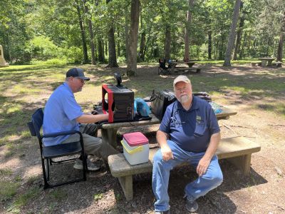 This Thursday June 4 we activated Chickamauga Battlefield US=0716 from the Brotherton Road picnic area.

Danny AG4DW arrived early, set up his 'PotaPerformer' vertical and made 47 quick SSB contacts. He had 13 on 40 meters and 34 on 20 meters with 6 park to parks and 1 DX to Canada. Jody W4LWC arrived and operated Danny's rig on 20 meters SSB. He cranked out 101 QSO's with 25 P2P and no DX. Dan K2DTS dropped by for a quick 'eye ball' QSO and had to leave soon. 

John KB4QXI brought his new computer by so that Allen KN4FKS could set up the N3FJP logging software for most efficient use on POTA activations. As is typical when Allen is faced with technology issues the one critical step/ menu / tab is forgotten and things do not go well. Ugly words were spoken to the computer.

Taking a break Allen KN4FKS got on 17 meters and made 4 contacts, then went to 20 meters and made 9 more for a total of 13 QSO's with 9 P2P contacts. Then it was back to the computer this time trying to watch the You Tube video on how to set everything up on John's cell phone. Once again a fail so Allen took the computer home and sat down and soon had the 'Ah Ha' moment and remembered the one critical step to get everything working. Success finally! John is now set to go.

Earlier in the week on Wednesday Danny AG4DW headed out to a newly listed park in Alabama hoping to be the first activation at the new one. After quite a drive he arrived at the park to find a sign on the gate "Closed Wednesdays" POTA rules state the park has to be 'open' so defeated but not broken he headed over to Hinds Road Forever Wild site US-12740 and made 42 SSB contacts on 20 meters with 17 P2P. Then packing up and moving to nearby Indian Mountain Conservation Area US-11027 he made 35 SSB contacts on 20 meters with 11 P2P's. Also on Wednesday Allen KN4FKS headed out to Otting WMA US-7913 (it was actually open on Wednesday) and made 106 SSB contacts on 20 meters with 36 P2P and 3 DX all to Canada. 

