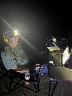 It has been a busy POTA week.  On Monday Aug. 10 2026 Danny AG4DW and Allen KN4FKS met at the Estelle Mine Road site on Pigeon Mountain US-3742 for a ' Late Shift ' activation. The POTA day begins at 00:00 UTC so it's after 8 pm here.

Danny had two activations, He had 24 contacts before 8pm and 55 afterwards. He had 26 SSB contacts on 20 meters then 53 FT8 contacts on 30 meters. He had 8 Park to Parks and 11 DX contacts to Bahamas, Brazil, Germany (2) Puerto Rico (3) Canada (3) and Lebanon.

Allen had 117 SSB contacts after 8 pm. 58 on 20 meters and 59 on 40 meters, with 3 P2P and DX to Canada (3) and Alaska.

On Wednesday Aug. 12 Ed KM6UTC activated the Trail of Tears US-3791 from the Tavern site. He made 72 FT8 contacts with DX to Lithuania, Alaska, St. Vincent, Brazil, Cuba, Italy, The Netherlands, and Canada. 
     
On Thursday we activated the Chickamauga National Battlefield US-0716 from the picnic area site on Brotherton rd.

Dave KQ4GLQ arrived early and got to meet the resident picnic area crazy guy. who was having breakfast there and taking a bath behind the nearby monument. After setting up his vertical Dave made 92 contacts 82 FT8 contacts on 20 meters with * DX contacts to Canada (5) France and Asiatic Russia (that's Siberia) Then he also made 21 SSB contacts on 20 meters with 19 P2P contacts and 4 DX to Canada. 

Danny AG4DW set up his elevated radial vertical and made 44 contacts, 3 SSB each on 80 10 and 6 meters. He then made 35 FT8 contacts on 40 meters and 6 on 15 meters with 6 P2P contacts. Allen KN4FKS set up his 17 ft vertical with the faraday cloth radials and made 17 SSB contacts with 6 P2P and 1 DX to Puerto Rico. He had 2 contacts on 10 meters, 2 on 6 meters, and 2 on 80 meters. In just over an hour of calling CQ POTA on 17 meters made 11 contacts. Having a voice keyer built into the ICOM 7300 made it possible to take a nap between contacts while the keyer continued making the CQ calls. (see attached photo)

For an 'eyeball' QSO Steve KN4GZZ stopped by and visited for a while. The heat of the day resulted in the 'FUN meter' begging to bottom out. So everyone packed up and called it a day early.

Ed KM6UTC dropped by the Cravens House site on the Chickamauga Battlefield US-0716 for a quick activation also on Thursday. He had 48 FT8 contacts on 30,20, 17, and 15 meters. He gave 6 meters a go but it was dead. He had DX to Canada, Italy, and the Dominican Republic. 

The weather was hot and the bands were warm but all had a fun POTA week.
