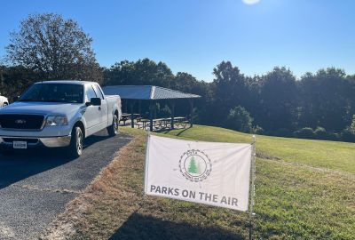 This Thursday we activated Cloudland Canyon State Park US-2169 from the main park site.It was a beautiful fall day and the space weather also cooperated. 

Just to prove what you can do as a Technician ham Barry W4LKT used his privileges on 10 meter SSB with help of a vertical antenna on loan from Danny AG4DW. His first contact was to South Africa and then followed by 10 more contacts for a quick successful activation. 

Danny AG4DW had a total of 45 contacts with 3 Park to Park contacts 15 on 20 and 10 meters then he moved to 30 meters FT8 and made 30 contacts with DX to Canada and Puerto Rico.

Ed KM6UTC cranked out 86 total contacts on 40 meter FT8. He had DX to the Netherlands, France, Canada, Cuba, and Switzerland. 

Mica K3WGC had 15 SSB contacts with 14 P2P contacts using his usual drive on 20 ft. mast supporting a twin Hamstick dipole. He had a contact with one of hamdoms YouTube Hams. "The Southern Ham" so maybe Mica will be famous now? 

Allen KN4FKS set up his 25 ft vertical with the Faraday Cloth radials He made 46 SSB contacts on 20 meters with 15 P2P contacts. No DX 

Earlier in the week on Tuesday Allen KN4FKS went to the Otting WMA US-7913 to scratch an itch. When a POTA activator gets close to having 1000 contacts from a particular park it becomes an obsession. Tuesday brought Allen within 91 contacts of that POTA KILO award. Success was had by starting on 40 meters then moving to 20 meters. The total was 106 SSB contacts with 24 P2P and 2 DX to Canada. The grand total is now 1013 for Otting contacts. Itch scratched!
