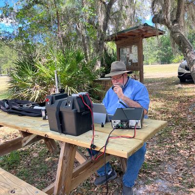 Even though our esteemed leader, Allen (KN4FKS), and I both had to go out of town this week, there was still a LOT of POTA activity despite there being no organized group effort!

Ed (KM6UTC) solved a but of a POTA activation problem/mystery this week that made a gigantic difference in the number of contacts! And it had nothing to do with his equipment! I mention this not to embarrass Ed but, rather, to point out how easy it is for us humans to make the wrong assumptions and maybe there is someone else wanting to do POTA that has made the same assumption. Up until this week Ed says that he thought the only calls you could log for a POTA activation were calls to another activator or a hunter answering his CQ POTA call! In fact, almost any valid QSO counts and can be logged (no repeaters can be used, however). You can answer someone else’s CQ and have a rag chew. It counts as a valid POTA contact. Make a contact with a DXExpediton? It counts!

Armed with the new knowledge, Ed activated US-0716, Chickamuaga and Chattanooga National Battlefield, from the Cravens House location on the North side of Lookout Mountain, on Thursday. hw wound up with 85 contacts for the day with a number of DX.  The DX included the Dominican Republic, Cuba, Romania, Spain, France, Canada (eh), Puerto Rico, Italy, Azores, & Hungary. 

Ed noted that the views from Cravens House were wonderful due to the excellent weather. He also commented on what appears to once have been a beautiful Mansion and adjacent Coach House at the Cravens House location and noted that the Nation Park Service seems to have  allowed these structures to deteriorate, probably past the point of no return!

Ed asked if anyone had any information about this and someone sent a link to a 13-year old link to the Chattanoogan.com that sums it up quite well! A copy of the link is attached if you want to find out more!

https://www.chattanoogan.com/2013/3/25/247432/John-Shearer-History-Of-The-Hardy-Home.aspx

Before heading out of town Allen (KN4FKS) got away Tuesday afternoon for a few hours to Estelle Mine Road on Pigeon Mtn.WMA (US-3742). He set up his 25 ft vertical with the faraday cloth radials and mainly chased parks for P2P contacts. He had 22 SSB contacts with 20 P2P and 2 special event stations. Also one P2P to Puerto Rico. On 20 meters he had 16 contacts and 6 more on 40 meters. 

AND… a bug congratulations to Dan Strickland (K2DTS) for achieving a Kilo (1000 activator contacts) from US-0716 on Wednesday. Dan has been working on this goal for a while and he can finally put that notch in his belt! 

As for me, Danny (AG4DW), I had to travel to Florida for the weekend but did manage to activate two new-to-me parks in Florida on the trip down. Payne’s Prairie Preserve State Park (US-3647) and Price’s Scrub State Park (US-10463). These two parks are about 4 miles apart and are totally different! Payne’s Prairie has luscious tropical foliage and Spanish Moss everywhere and a large lake and picnic pavilions. Price’s Scrub is a relatively new park and is pretty primitive and expected to remain that way. One picnic table, one porta-potty and one trash can! I managed 25 SSB contacts on 20 meters at both parks! 

And, in a first for me, we saw a park ranger pull in at Price’s Scrub in an unmarked truck and headed towards a small trailhead. He saw us watching him and backed up to us, identified himself, and told us he was there on official business! He was afraid we were going to call the cops and report HIM! You hear reports of rangers investigating POTA activators but usually not the other way around! We had a good laugh and he was very familiar with Parks on the Air. He said if the apocalypse ever happens, he is getting in touch with us POTA guys!
