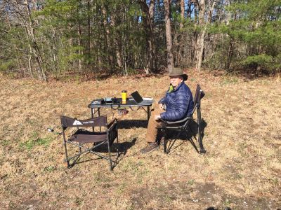We activated Cloudland Canyon State Park K-2169 at the Nickajack Trailhead on 3-11-2022. Peter had some antenna gremlins but still made 71 CW contacts on 20 and 30 meters with 4 DX contacts and one P2P. John had 37 contacts on 20 meters SSB with 5 P2P  and had to shut down early with logging computer issues. Tony went first on 40 meters SSB, ran a pile up for over an hour and logged 89 contacts with 4 P2P. Allen got on 40 meters after lunch and made 45 contacts with 3 P2P.
