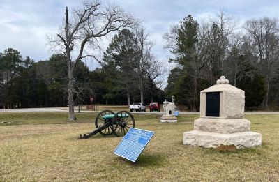 We activated two parks at once this Thursday Jan 22. Chickamauga Battlefield US-0716 and the Trail of Tears US-3791. The old Lafayette Road which runs through the middle of the Battlefield is a designated part of the National Trail of Tears network. To activate a "trail" the rules are you have to be within 100 feet of the trail and on public land. There are a few places along the Lafayette road where you can park and be within 100 feet of the roadway/trail. To make this work the three of us set up at three different places along the road.

Danny AG4DW set up with his Hamstrick on top of his truck. He made 146 contacts, 74 SSB and 72 FT8 with 11 Park to Park and 11 contacts to Canada.

Allen KN4FKS set up north of Danny using his 17 ft vertical with the 6 foot extender in place. Working on 20 meters SSB he made 116 contacts with 17 park to park and 2 Canadians.

Dan K2DTS set up south of Danny and chased parks on 20 and 40 meters. making 25 P2P contacts and oddly on 20 meters made several contacts under the first skip zone to GA, NC, VA, SC.

Just after Allen set up the National Park enforcement rangers stopped by. They had seen the yellow coax coming out of the truck window and decided to investigate. They did not see the vertical antenna until they got out of their truck. They immediately realized I was doing POTA and commented you folks normally are over at the picnic area. I explained about the Trail of Tears thing and they were ok with it all. Probably thinking what a bunch of crazy old men. Nice fellows, protecting a special place. 

Fun day with excellent band conditions for lots of contacts. 
