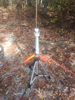 We activated Cloudland Canyon State Park US-2169 from the Ascalon Trailhead location this past Thursday Oct 31 2024.

Danny AG4DW, John KB4QXI, Dan K2DTS, Allen KN4FKS and new General Dave KQ4GLQ all showed up. Allen got Dave's logging software set up for POTA, Danny had a cold so he operated digital only, John cranked out the SSB contacts on the Ham Stick and realized his new 110 v inverter was very NOISY!  Dan made several contacts with his vertical and used some jumper cables to create elevated radials. Wonderful idea and they come with handy clamps to attach them to the antenna base. 

We also discovered that those fancy electric bicycles come with a ton of electric motor noise. You find out these things by activating at a popular trailhead. Horses however have no electric noise but can create hazards to laying out radials.

BTW only Danny AG4DW sent me any contact information. He had 50 contacts, all FT8 Mostly on 15m but a few on 30m and 10m. He had 19 DX contacts. Austria, Belgium, Canada 2, Dominican Republic, Russia, Germany, France, Hati, Hungary, Netherlands 2, Northern Ireland, Norway, Poland, Puerto Rico, Spain 2, and Switzerland. 
