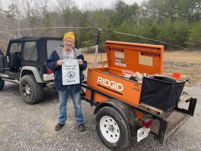 We gathered for POTA today at the newly re-opened Nick-A-Jack Trailhead, part of Cloudland Canyon State Park, US-2169. Our fearless leader, Allen (KN4FKS), could not make it today due to a scheduled appointment but Danny Wooten (AG4DW), Alan Painter (W4PLP) and John Law (KB4QXI) POTA'ed on! It was an on and off, blustery kind of day with a couple short periods of rain to make it more interesting. The slight breeze made it feel cooler than it actually was but everyone was prepared and had a good time anyway.

Danny (AG4DW) set up under the picnic shelter and deployed his vertical antenna and worked 10 meters and 15 meters all day, on both SSB and FT8, and had a bonanza of DX contacts! 83 contacts total; 50 contacts on 10 meters and 31 on 15 meters, 1 contact each on 2 meters and 70 cm. DX included Alaska, Austria, Belgium, Canada, Croatia, Denmark, England, Germany, Finland, Italy, Netherlands, Poland, Scotland, Spain, Sweden and Uruguay! He also talked to one activator that was only 3 QSO's away from his 100,000th (that's one hundred Kilo Awards!) contact at his main park!

Alan (W4PLP) started off the day with a technical problem and headed back home, which was close by, and changed equipment. Later in the afternoon he got everything sorted, returned to the park and got his activation underway! He made a total of 11 QSO's - all park-to-parks!

John (KB4QXI) seized the afternoon, working 20 meters out of his car, and decided to focus on park-to-parks. He wound up with 21 park-to-park log entries (31 parks total)!

We had a couple stop by for a visit and W4PLP explained what all of us were doing. We even had a hiker and his two dogs make an appearance! 

With a newly widened and re-graveled driveway into the trailhead, I'm sure this will become a favorite activation location once again!
