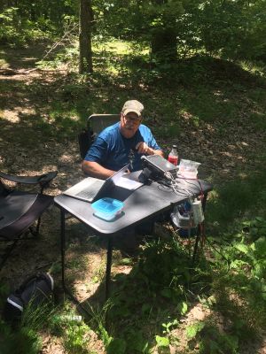 We were a little late getting on the air today at Crockford-Pigeon Mtn. WMA K-3742. As we were getting set up John KB4QXI called and advised he was stuck in a ditch.  POTA is always fun!  Tony WA4TW had 52 contacts on 20 meters with 13 P2P and 1 DX (Spain), Peter KX4BE had 87 contacts using CW with 2 P2P, Allen KN4FKS followed Tony on 20 meters and had 27 contacts with 2 P2P and 1 DX (Spain), John KB3QXI had 13 contacts on 40 meters.
